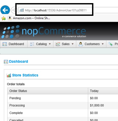 nopcommerce admin url