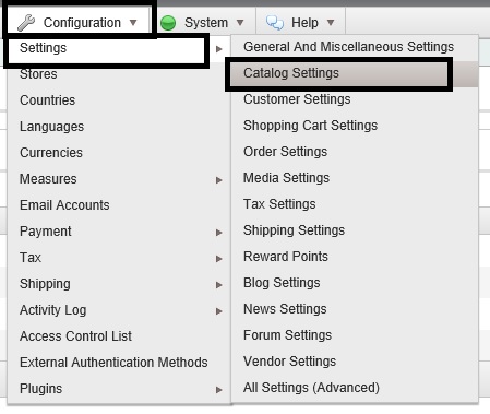 nopcommerce compare list