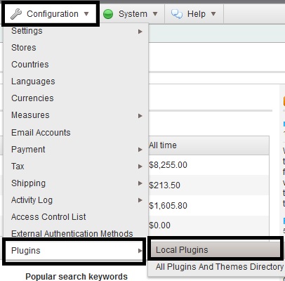 Manage plugins in nopCommerce