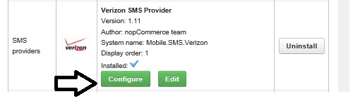 nopcommerce sms provider