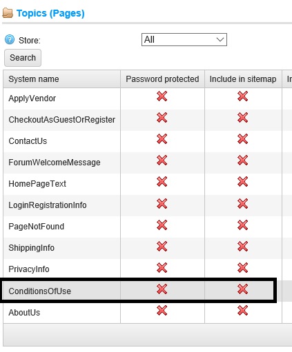 nopcommerce sitemap