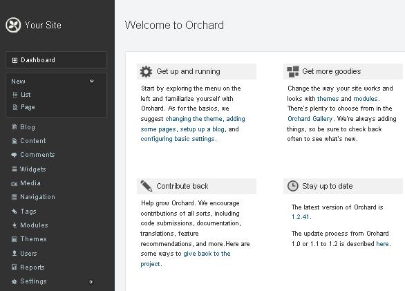 Installing asp.net orchard cms